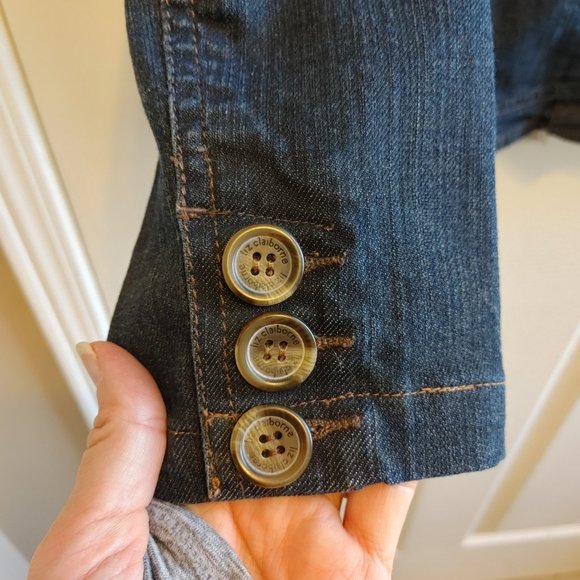 Ladies Liz Claiborne Jean Jacket size Medium - Picture 3 of 5